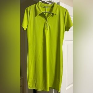 Lime Green Petite Mini Dress